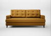 Mistral 3 Seater Sofa Smart Cotton Linen Sahara / Black