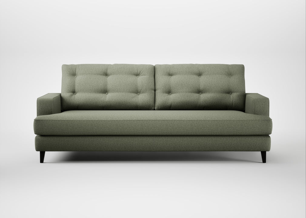 Mistral 4 Seater Sofa Capelo Linen-Cotton Sage / Black