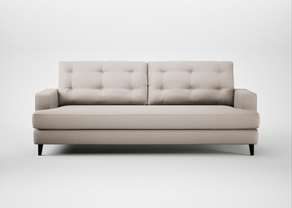 Mistral 4 Seater Sofa Capelo Linen-Cotton Sesame / Black