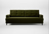 Mistral 4 Seater Sofa Cotton Velvet Evergreen / Black