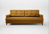 Mistral 4 Seater Sofa Smart Cotton Linen Sahara / Black