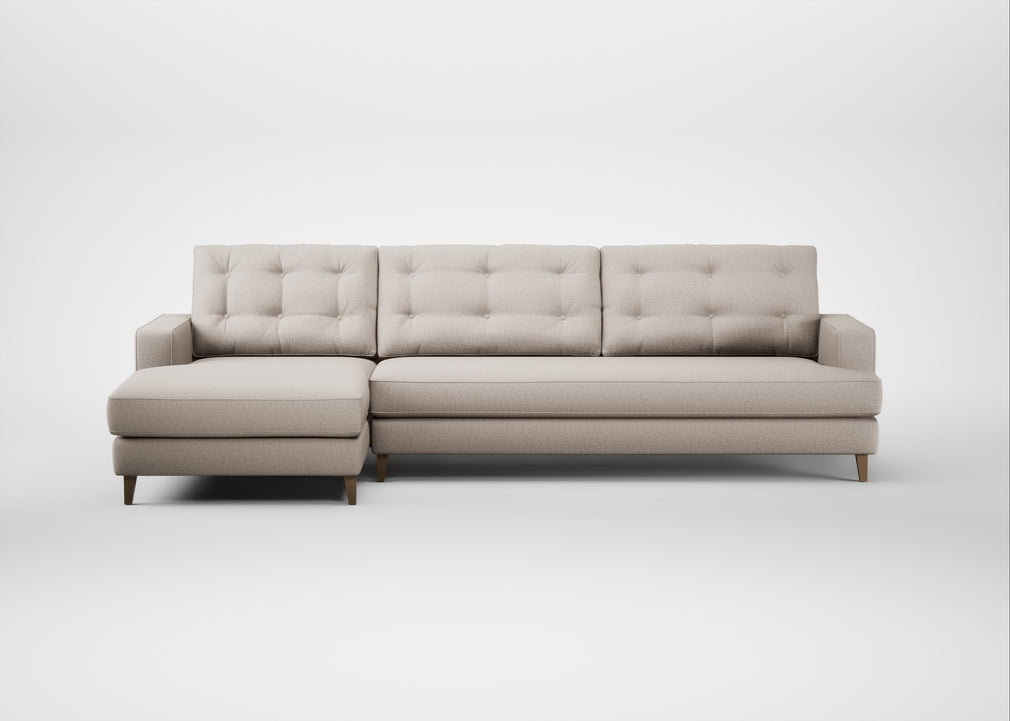 Mistral Left Hand Facing Corner Sofa Capelo Linen-Cotton Sesame / Natural
