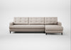 Mistral Right Hand Facing Corner Sofa Capelo Linen-Cotton Sesame / Black