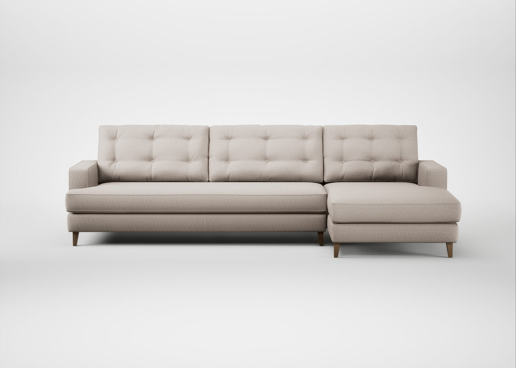 Mistral Right Hand Facing Corner Sofa Capelo Linen-Cotton Sesame / Natural