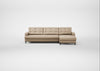 Mistral Right Hand Facing Corner Sofa Smart Cotton Linen Rice / Black