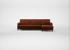Mistral Right Hand Facing Corner Sofa Smart Cotton Linen Rust / Black