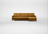 Mistral Right Hand Facing Chaise Sofa Smart Cotton Linen Sahara / Black