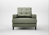 Mistral Armchair Capelo Linen-Cotton Sage / Black