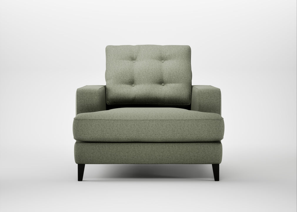 Mistral Armchair Capelo Linen-Cotton Sage / Black