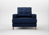 Mistral Armchair Smart Cotton Linen Indigo / Natural