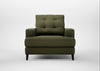 Mistral Armchair Smart Cotton Linen Myrtle / Black