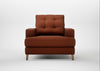 Mistral Armchair Smart Cotton Linen Rust / Natural