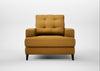 Mistral Armchair Smart Cotton Linen Sahara / Black