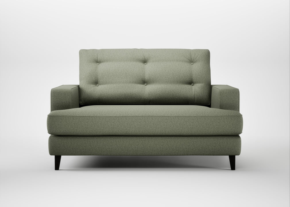 Mistral Loveseat Capelo Linen-Cotton Sage / Black