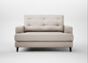 Mistral Loveseat Capelo Linen-Cotton Sesame / Black