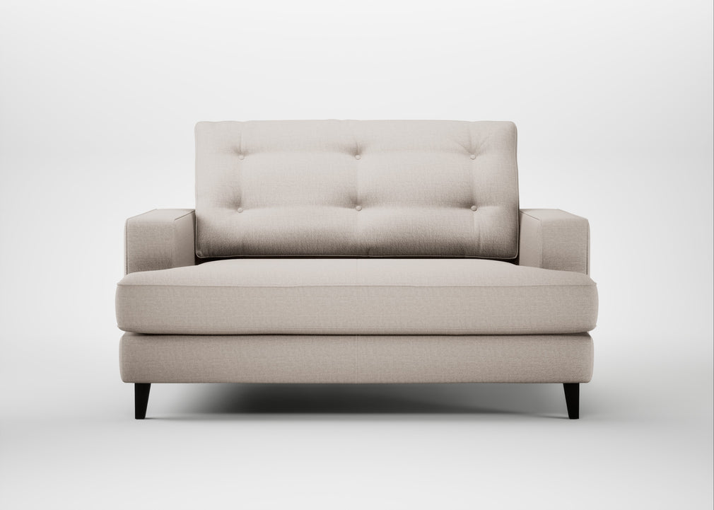 Mistral Loveseat Capelo Linen-Cotton Sesame / Black