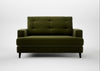 Mistral Loveseat Cotton Velvet Evergreen / Black