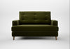 Mistral Loveseat Cotton Velvet Evergreen / Natural