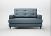 Mistral Loveseat Smart Cotton Linen Celestial / Black