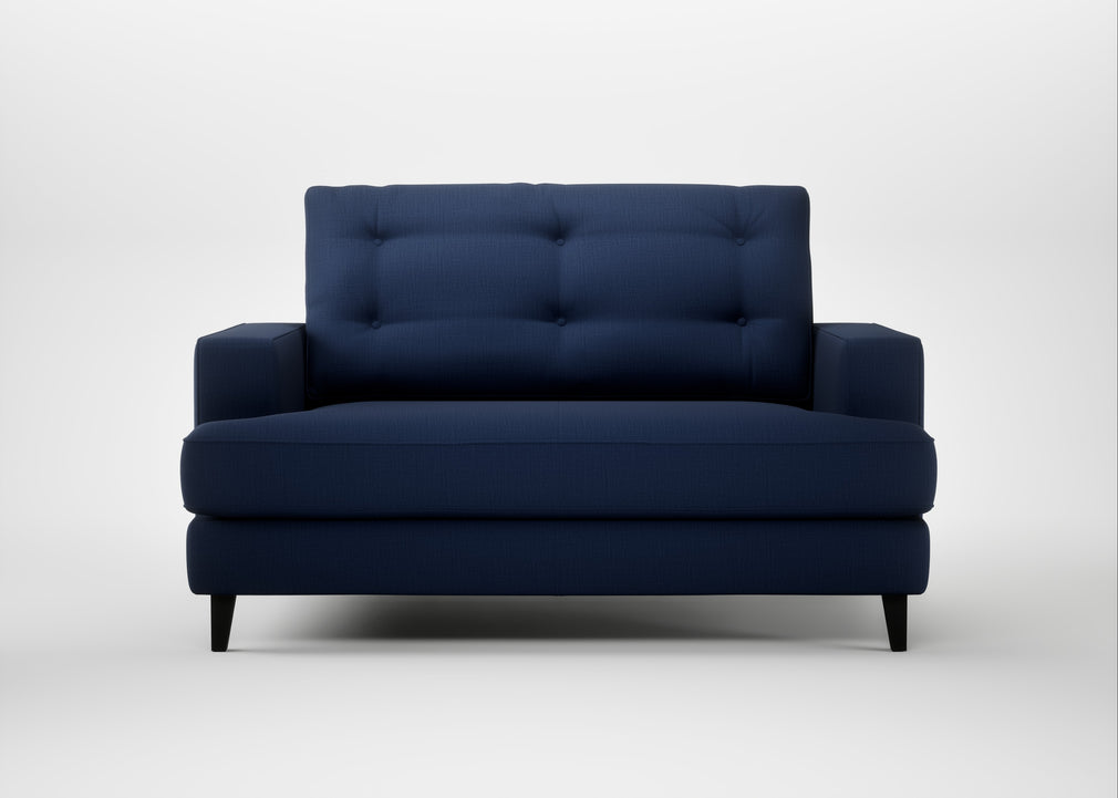Mistral Loveseat Smart Cotton Linen Indigo / Black