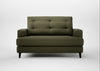 Mistral Loveseat Smart Cotton Linen Myrtle / Black