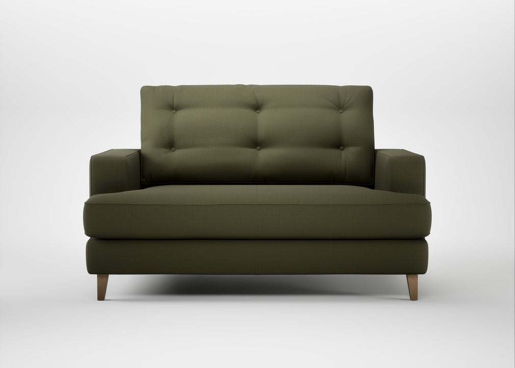 Mistral Loveseat Smart Cotton Linen Myrtle / Natural