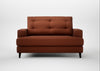 Mistral Loveseat Smart Cotton Linen Rust / Black