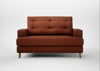 Mistral Loveseat Smart Cotton Linen Rust / Natural