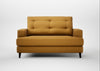 Mistral Loveseat Smart Cotton Linen Sahara / Black