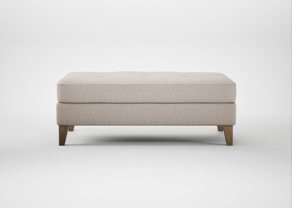 Mistral Footstool Capelo Linen-Cotton Sesame / Natural
