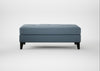 Mistral Footstool Smart Cotton Linen Celestial / Black