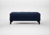 Mistral Footstool Smart Cotton Linen Indigo / Black