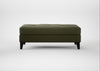 Mistral Footstool Smart Cotton Linen Myrtle / Black
