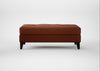 Mistral Footstool Smart Cotton Linen Rust / Black