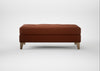 Mistral Footstool Smart Cotton Linen Rust / Natural