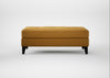 Mistral Footstool Smart Cotton Linen Sahara / Black