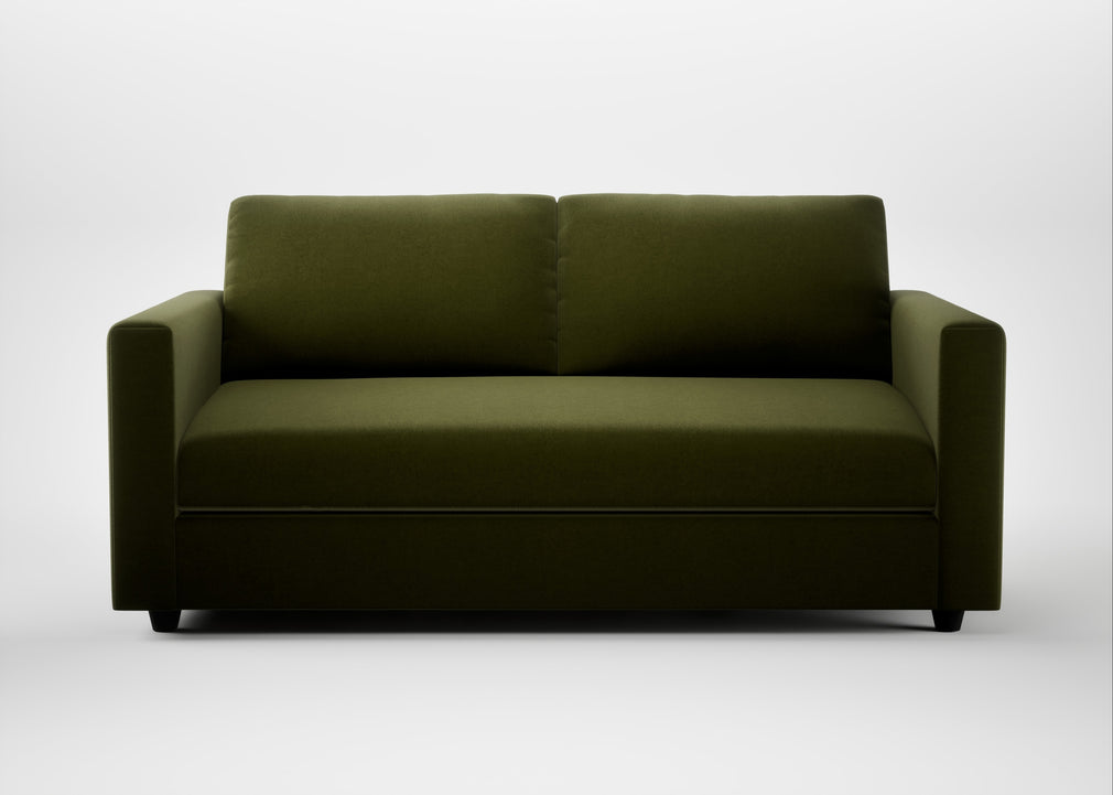 Nimbus II 3 Seater Sofa Cotton Velvet Evergreen
