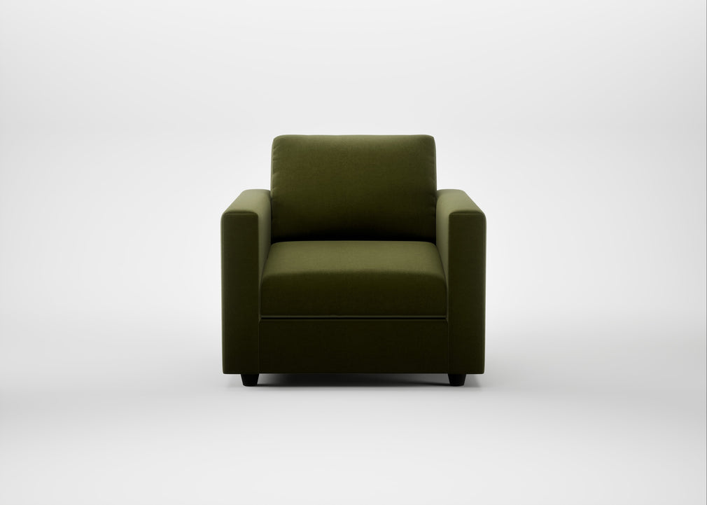 Nimbus II Armchair Cotton Velvet Evergreen