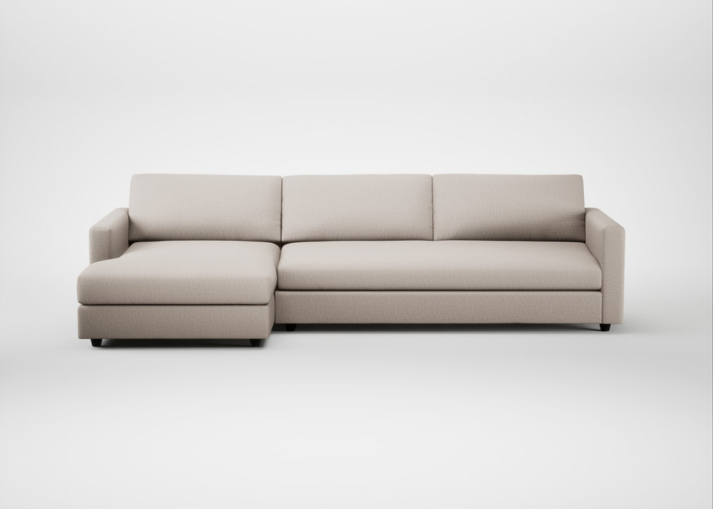 Nimbus II Left Hand Facing Chaise Corner Sofa Capelo Linen-Cotton Sesame