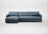 Nimbus II Left Hand Facing Chaise Corner Sofa Smart Cotton Linen Celestial