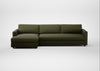 Nimbus II Left Hand Facing Chaise Corner Sofa Smart Cotton Linen Myrtle