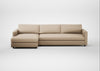 Nimbus II Left Hand Facing Chaise Corner Sofa Smart Cotton Linen Rice