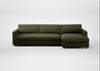 Nimbus II Right Hand Facing Chaise Corner Sofa Smart Cotton Linen Myrtle