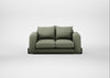 Nuvola 2 Seater Sofa Capelo Linen-Cotton Sage / Black