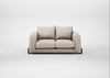 Nuvola 2 Seater Sofa Capelo Linen-Cotton Sesame / Black