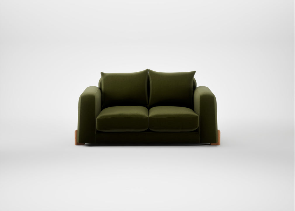 Nuvola 2 Seater Sofa Cotton Velvet Evergreen / Natural