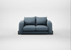 Nuvola 2 Seater Sofa Smart Cotton Linen Celestial / Black