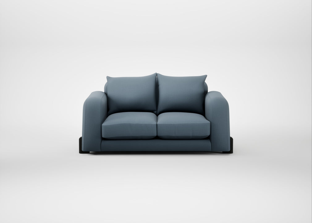 Nuvola 2 Seater Sofa Smart Cotton Linen Celestial / Black