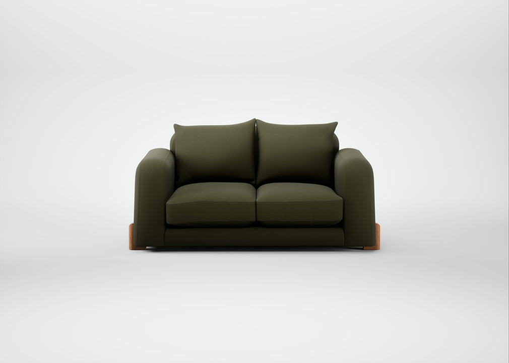 Nuvola 2 Seater Sofa Smart Cotton Linen Myrtle / Natural