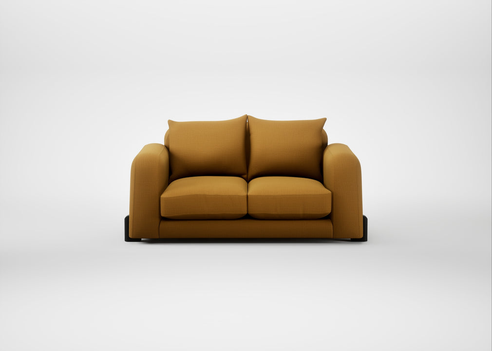 Nuvola 2 Seater Sofa Smart Cotton Linen Sahara / Black
